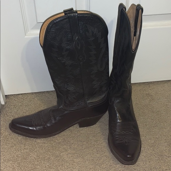 Real leather cowgirl boots - Picture 2 of 4